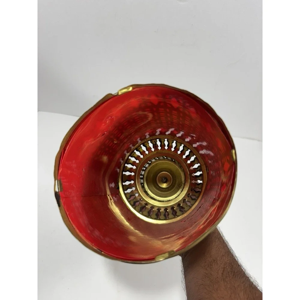 Vintage‎ Brass Moroccan Moorish Hanging Pendant Lamp Incomplete